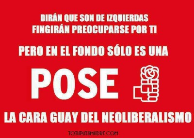 El PSOE es una POSE